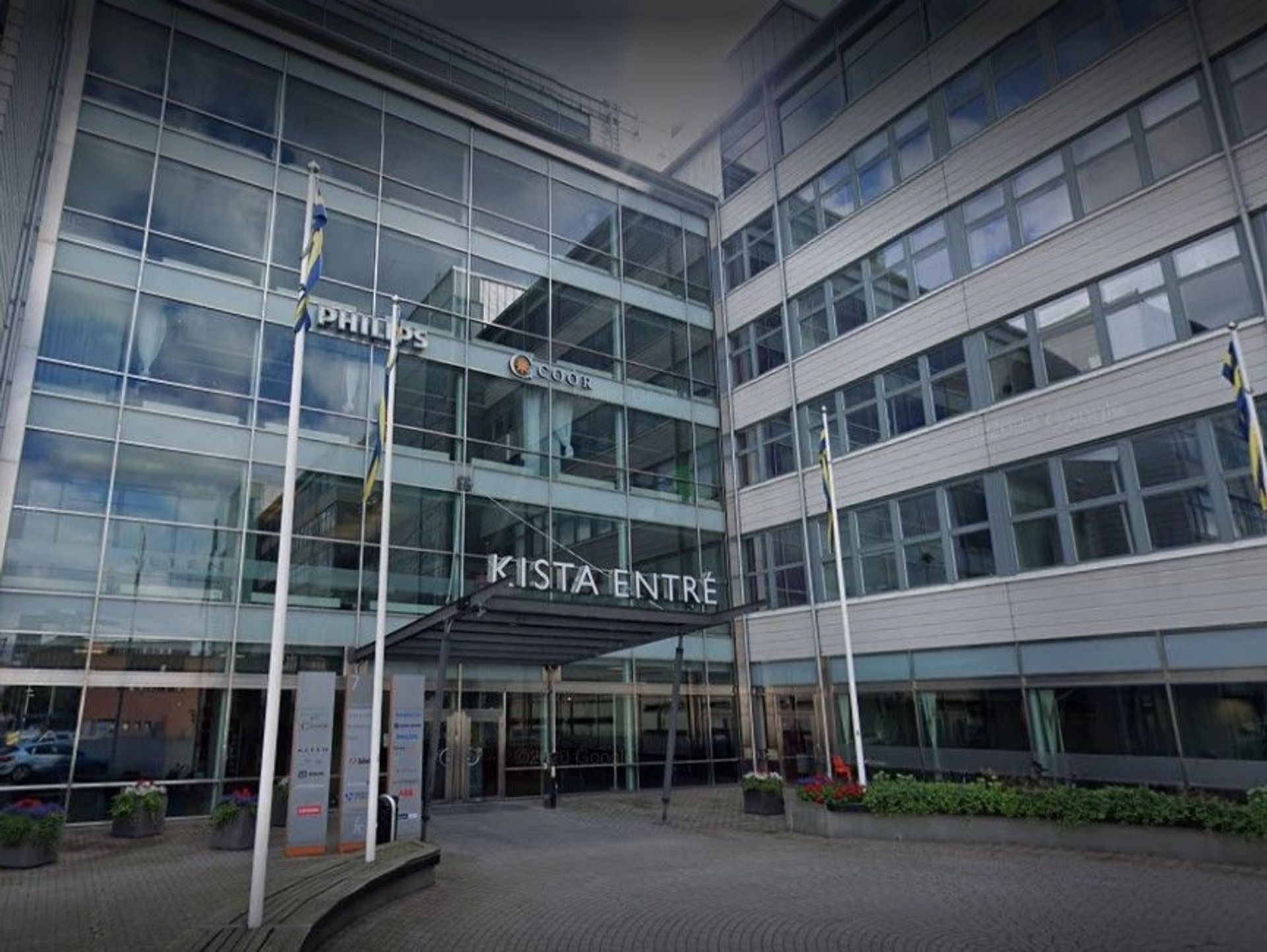 Inngangspartiet Kista Entre hvor Inselo har sitt svenske landkontor 